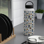 All About Space Stainless Steel Water Bottle, Handle Lid Stainless Steel Water Bottle With Handle Lid Globally Fulfilled Space
