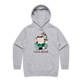 Cool Beans, Coffee Women's AS Colour Hoodie Grey Marle Womens Hoodie Coffee Printed In Australia