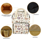 Books And Coffee - Multi-Function Backpack, Nappy / Diaper Bag