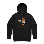 Even My Coffee Needs Coffee - Mens Hoodie Black Mens Hoodie Coffee Printed In Australia
