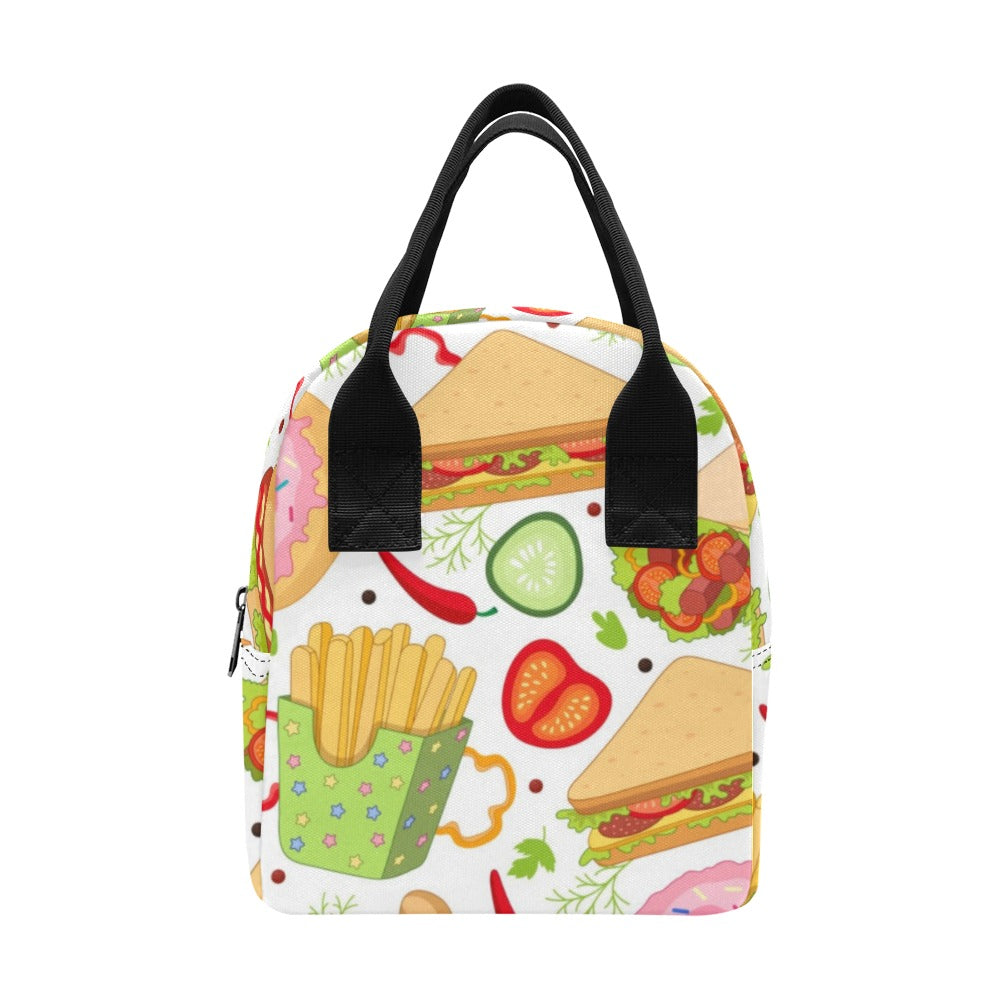 Snack Time - Zipper Lunch Bag One Size Zipper Lunch Bag Printed Offshore
