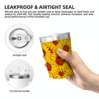 Sunflowers in Bloom Small Stainless Steel Travel Mug Cup 12oz/350ml