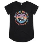 Husband And Wife, Cruising Partners For Life Womens Cruise Scoop Neck T-Shirt Black Womens Cruise Scoop Neck T-shirt Cruise Printed In Australia