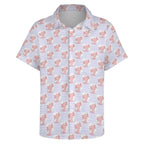 Axolotl Love Women's Collared Pocketless Short Sleeve Shirt