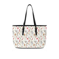 Australian Plants And Animals PU Leather Tote Bag Large