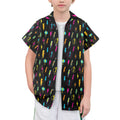 Fun Lightning Senior Kids Hawaiian Shirt Senior Kids Hawaiian Shirt 8-15 comic Printed Offshore