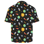 Busy Space Men's Crinkle Hawaiian Shirt