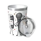 Cute Music Characters Small Stainless Steel Travel Mug Cup 12oz/350ml