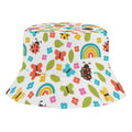 Rainbows And Butterflies Kids Bucket Hat black Kids Bucket Hat Printed Offshore