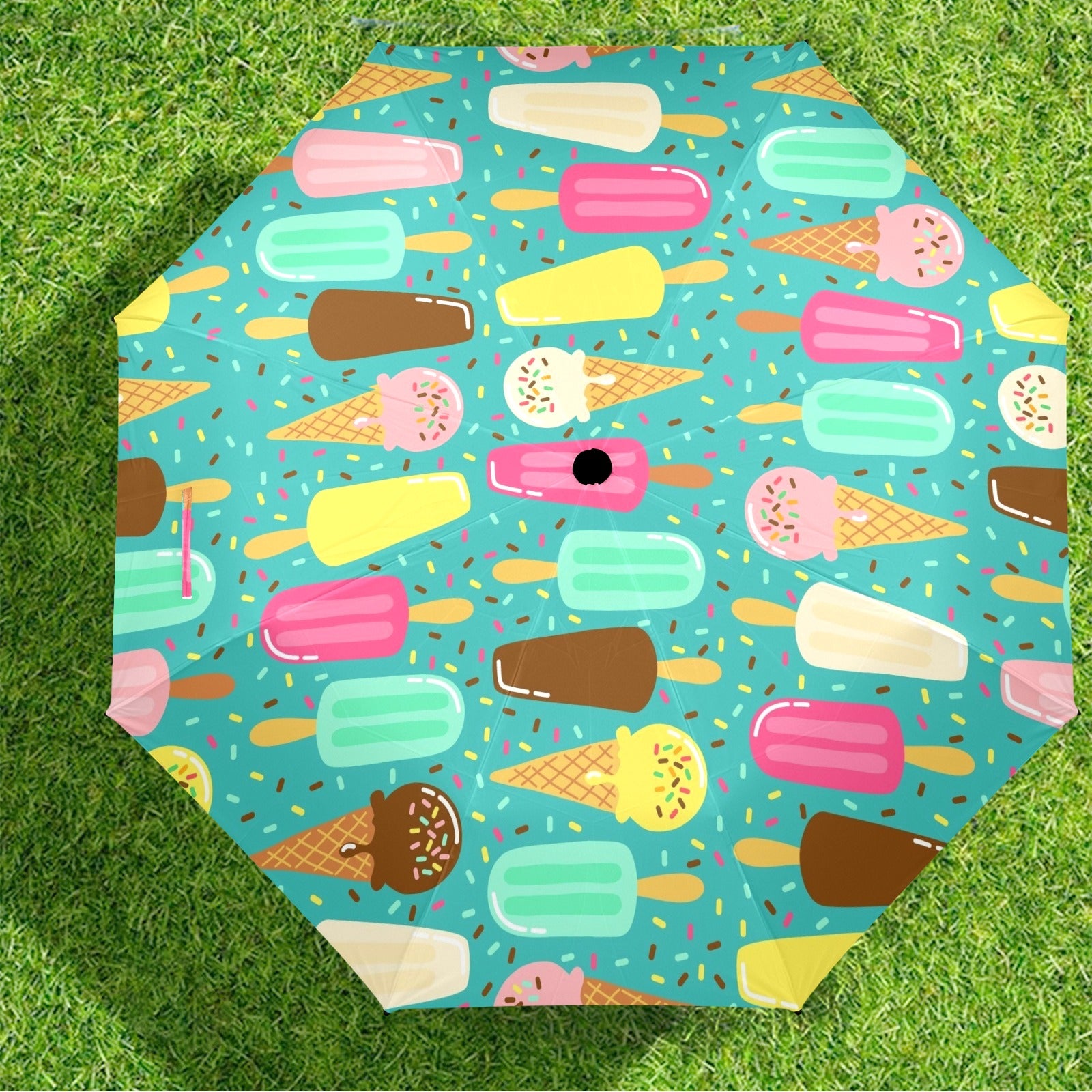 Ice Cream - Semi-Automatic Foldable Umbrella (Model U12) Semi-Automatic Foldable Umbrella (U12)