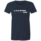 Loading - Womens T-shirt Navy Womens T-shirt Printed In Australia Tech