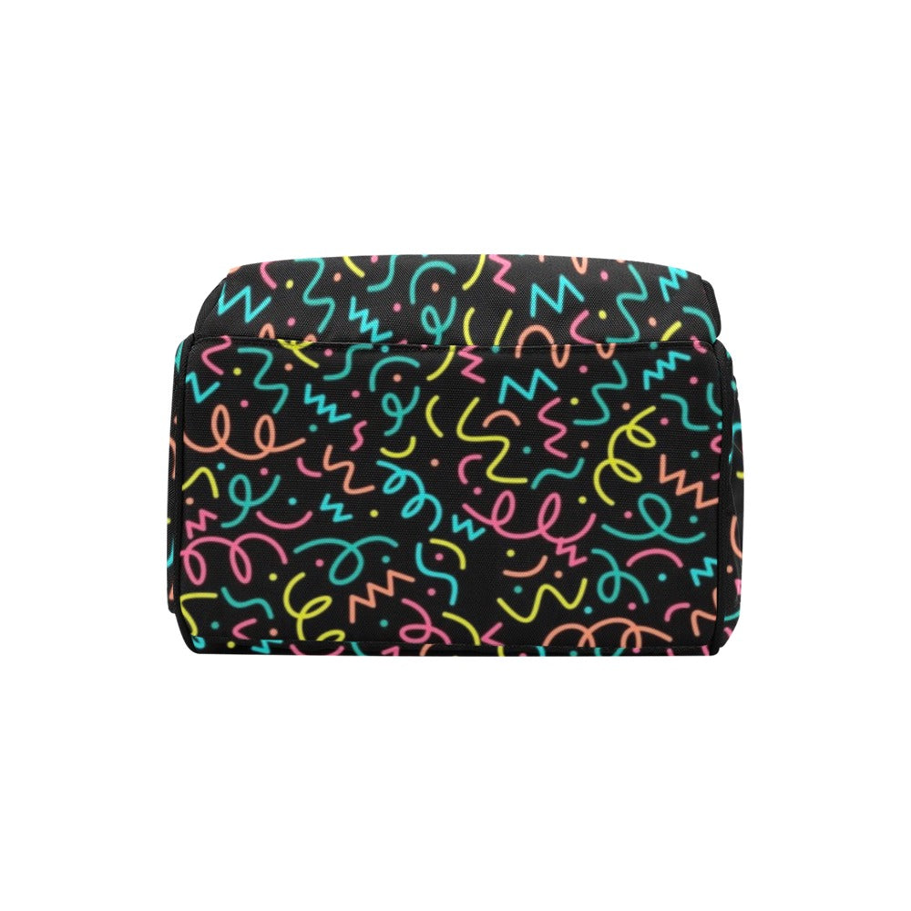 Squiggle Time - Multi-Function Backpack, Nappy / Diaper Bag