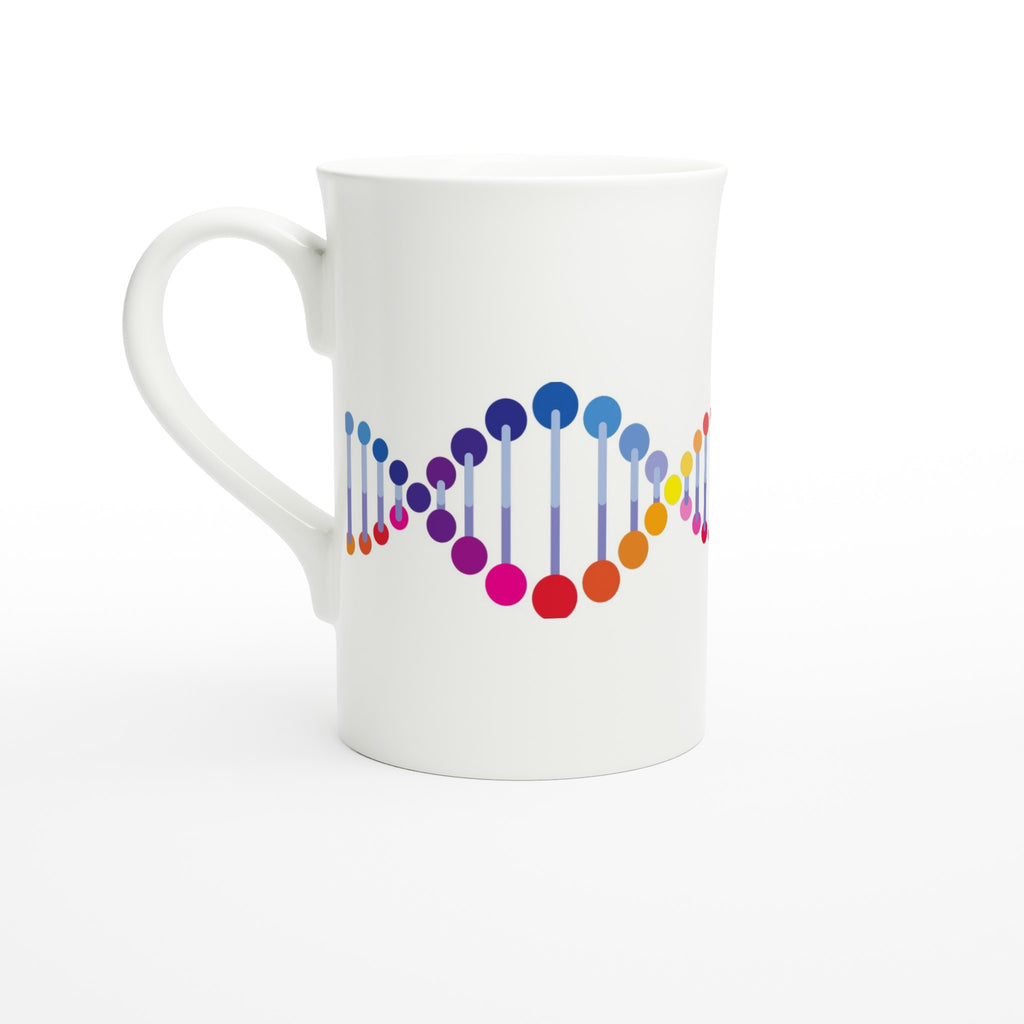 DNA - White 10oz Porcelain Slim Mug Default Title Porcelain Mug Globally Fulfilled Science