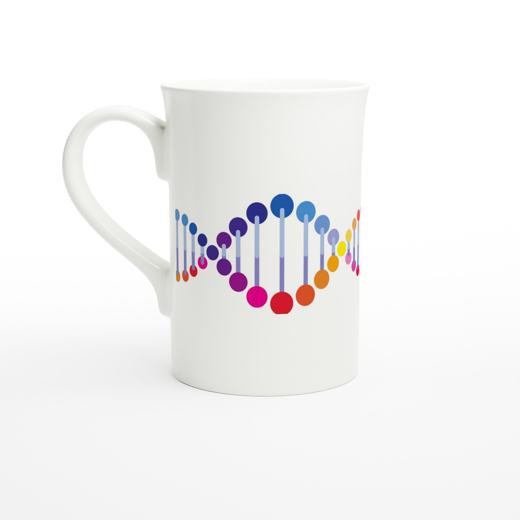 DNA - White 10oz Porcelain Slim Mug Default Title Porcelain Mug Globally Fulfilled Science