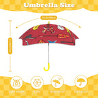 Guitars On Red Kids Safe Round Corner Umbrella Kids Safe Round Corner Umbrella Music Printed Offshore