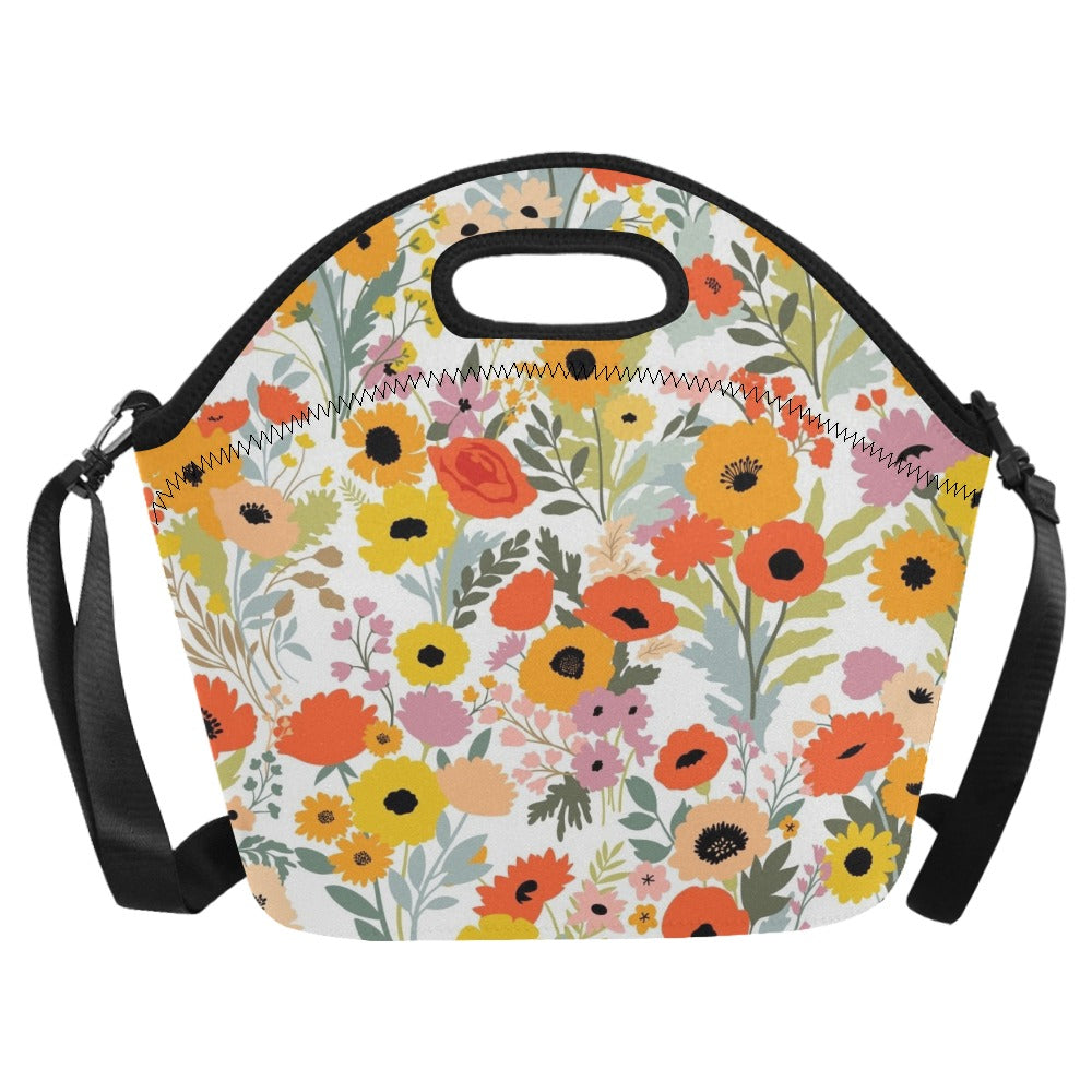 Fun Floral - Neoprene Lunch Bag Neoprene Lunch Bag Printed Offshore