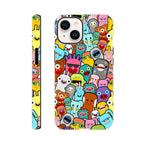 Crazy Cartoon Creatures - Apple iPhone - Tough case iPhone 14 iPhone Tough Case Globally Fulfilled