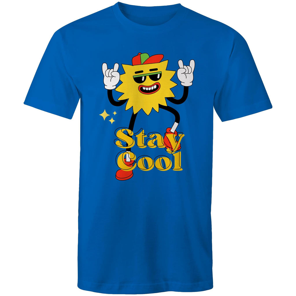 Stay Cool - Mens T-Shirt Bright Royal Mens T-shirt Printed In Australia