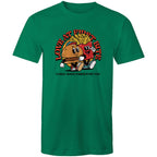 Love At First Bite - Mens T-Shirt Kelly Green Mens T-shirt Food Printed In Australia