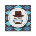 Best Dad In The World - Ceramic Coasters (Square) Ceramic Coasters Dad Printed Offshore