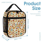 70's Style Floral Backpack, Lunch Bag & Pencil Case Set