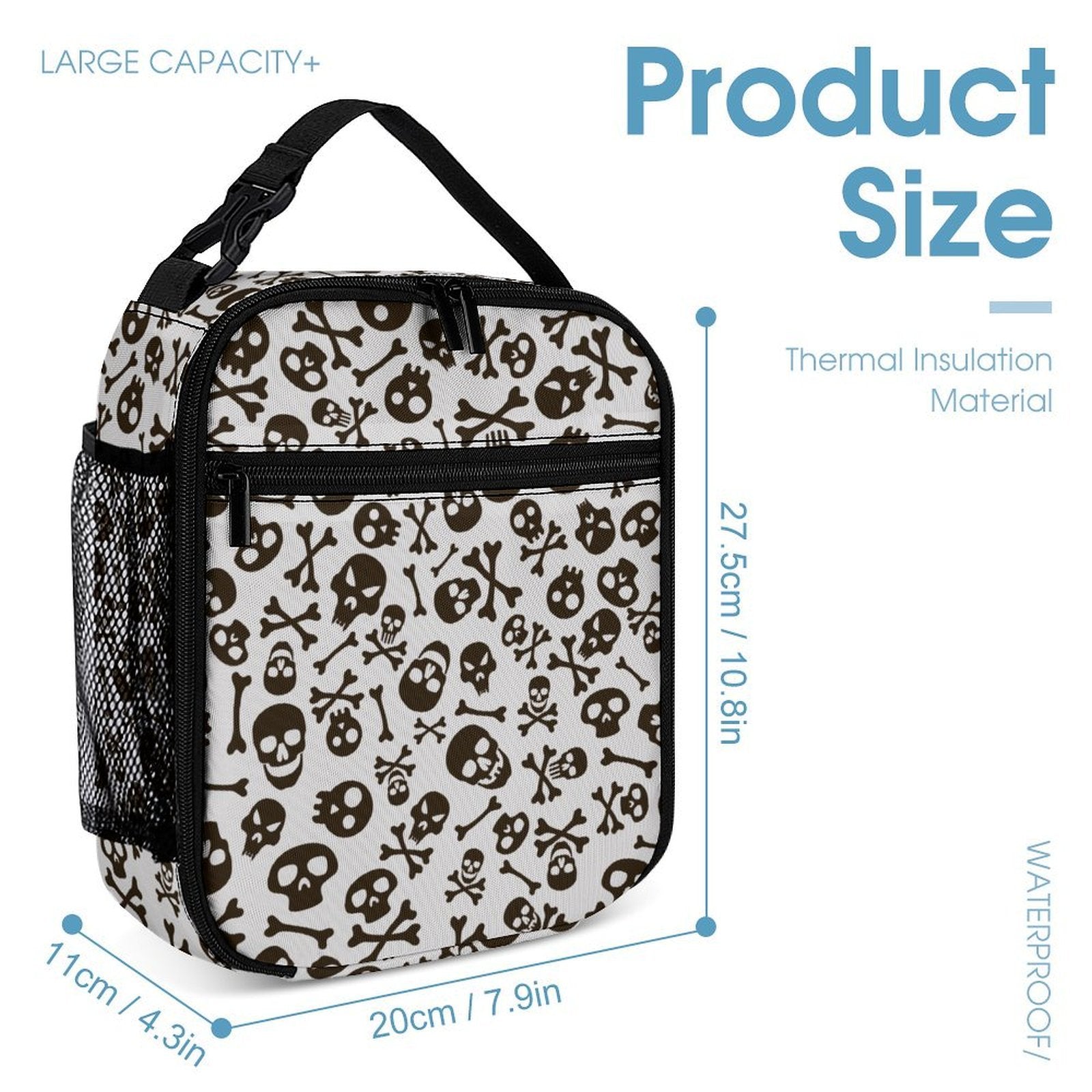 Skull And Crossbones Backpack, Lunch Bag & Pencil Case Set
