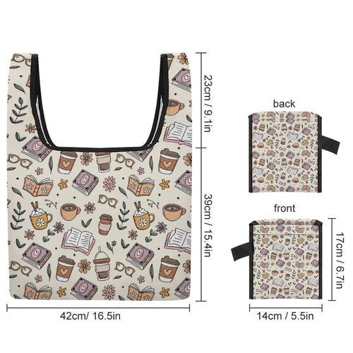 All The Coffee - Collapsible Shopping Bag