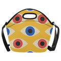 Eyes on Yellow - Neoprene Lunch Bag One Size Neoprene Lunch Bag Printed Offshore
