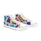 80's Abstract - Kids' High Top Canvas Shoes Kids High Top Canvas Shoes Printed Offshore Retro