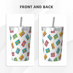 Colourful Cassettes Small Stainless Steel Travel Mug Cup 12oz/350ml