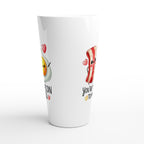 You're The Bacon To My Eggs, Valentine - White Latte 17oz Ceramic Mug Latte Mug