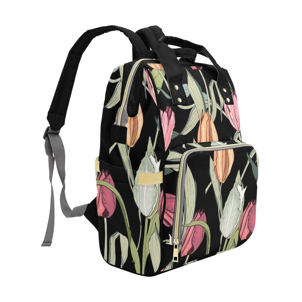 Tulips - Multi-Function Backpack, Nappy / Diaper Bag