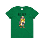 Bird Nerd 2 Kid's AS Colour T-shirt Kelly Green Kids Youth T-shirt animal Birds Printed In Australia