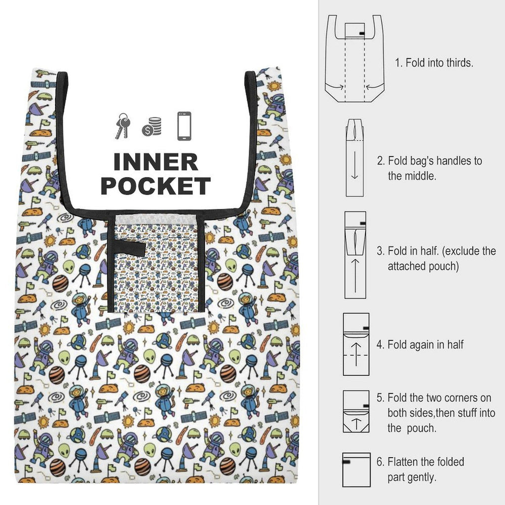 All About Space Foldable Shopping Bag