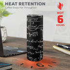 Equations 20oz Tall Skinny Tumbler with Lid and Straw