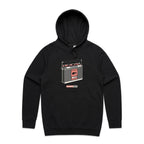 Classic Rock, Cassette Player - Mens Hoodie Black Mens Hoodie Music Printed In Australia
