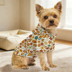 70's Style Floral Pet Hoodie (Small Size)