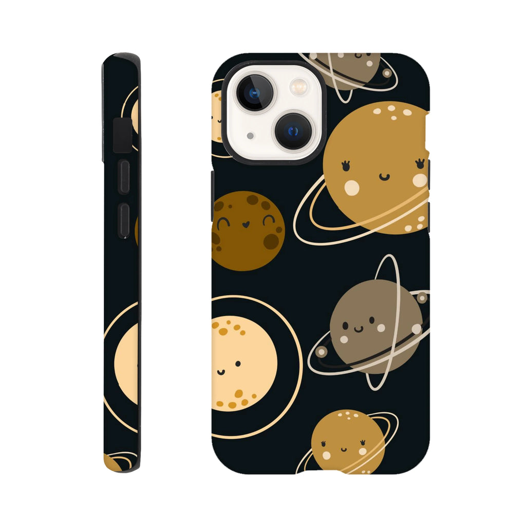 Planets - Apple iPhone Tough case iPhone 13 Mini iPhone Tough Case Globally Fulfilled Space