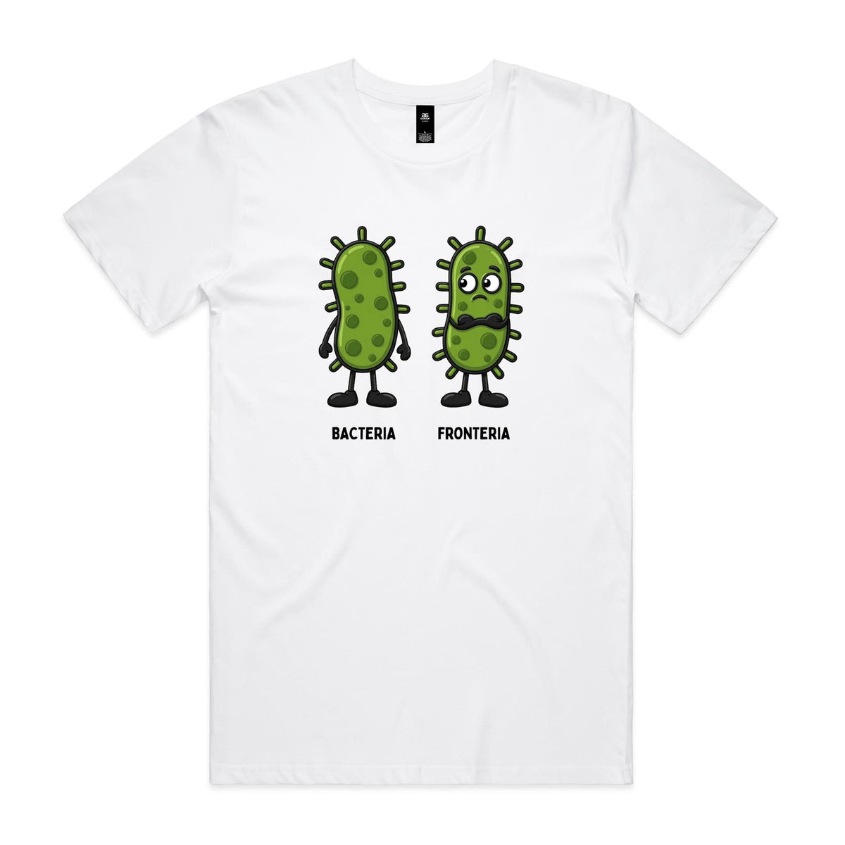 Bacteria Fronteria Men's AS Colour T-shirt White Mens T-shirt Printed In Australia Science