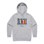 Test Tubes, Just Looking For A Reaction Women's AS Colour Hoodie Grey Marle Womens Hoodie Printed In Australia Science