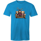 Reindeer, Christmas Movies Watching T-shirt - Mens T-Shirt