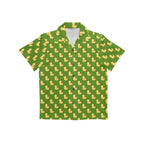 Rubber Ducks On Green Junior Kids Hawaiian Shirt