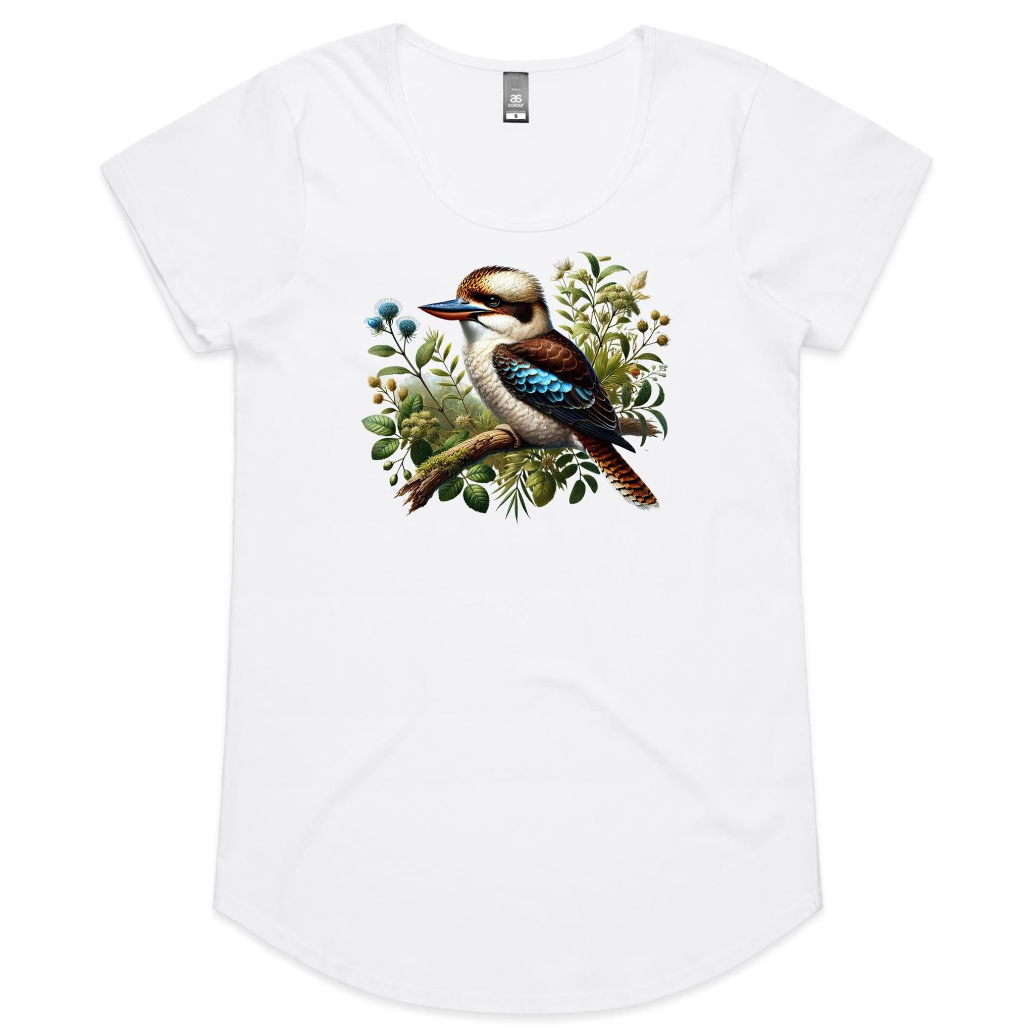 Kookaburra Womens AS Colour Scoop Neck T-Shirt