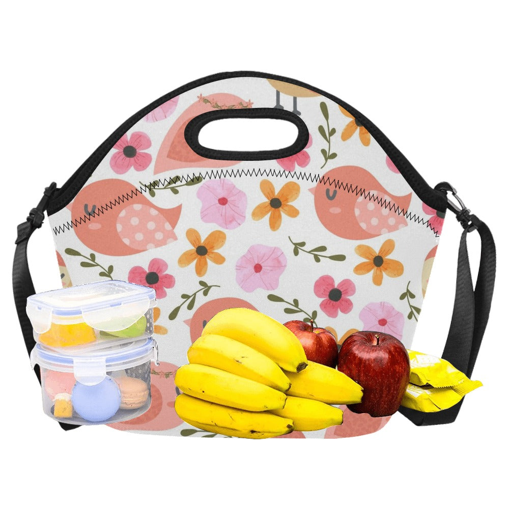 Lovely Birds - Neoprene Lunch Bag Neoprene Lunch Bag Printed Offshore