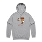 Even My Coffee Needs Coffee - Mens Hoodie Grey Marle Mens Hoodie Coffee Printed In Australia