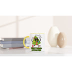 Christmas Feast Mode Activated - White 11oz Ceramic Mug with Colour Inside Christmas Colour Mug Christmas Globally Fulfilled