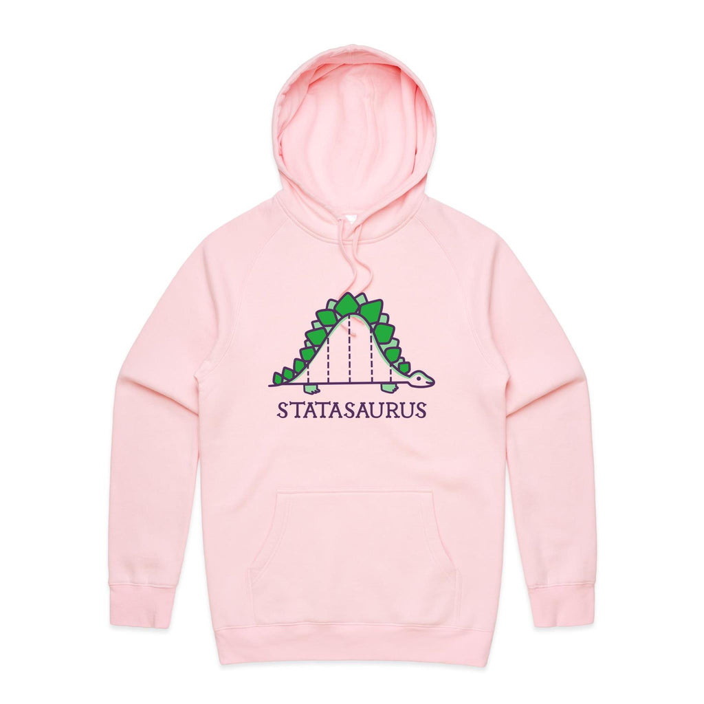 Statasaurus, Maths - Mens Hoodie Pink Mens Hoodie Maths Printed In Australia