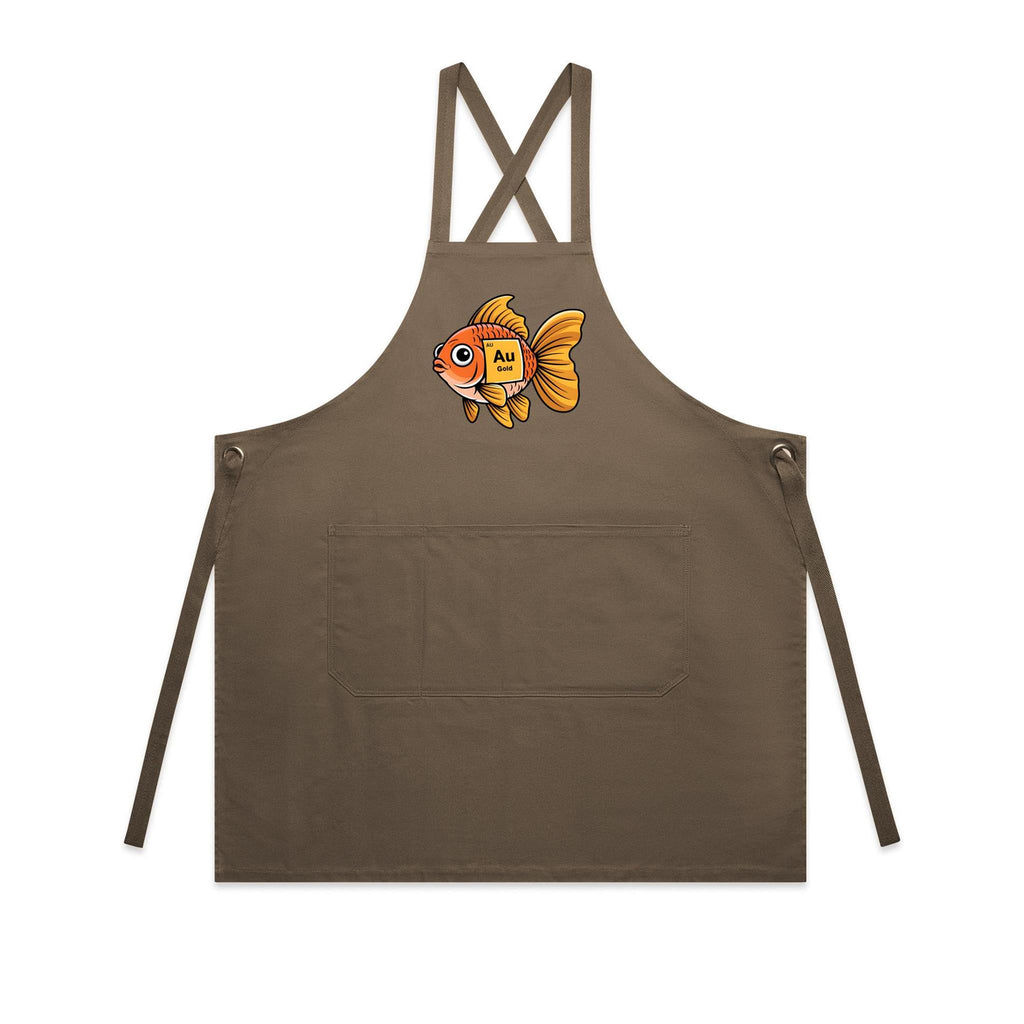 Gold Fish Periodic Table AS Colour Carrie Apron