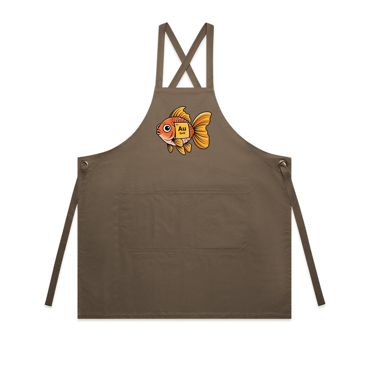 Gold Fish Periodic Table AS Colour Carrie Apron