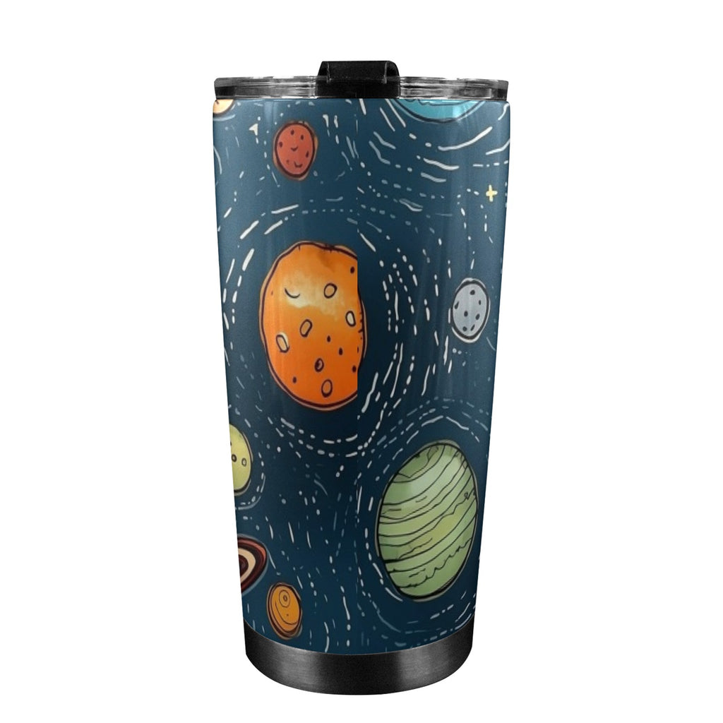 Galaxy - 20oz Mobile Tumbler with Lid (Black Lock) 20oz Travel Mug animal Printed Offshore Space